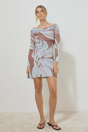 Mon Renn Heirloom Floral Mini Dress