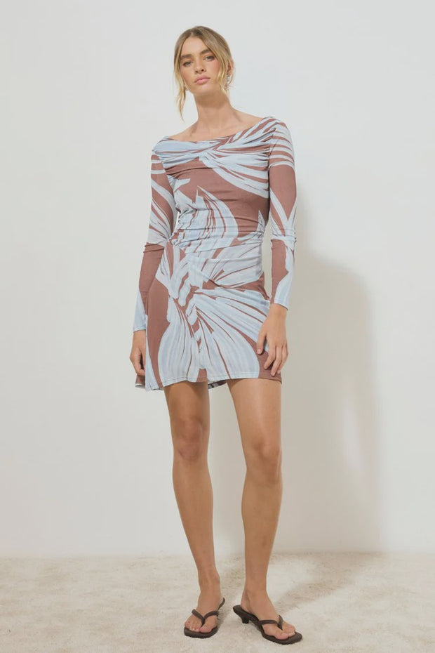 Mon Renn Heirloom Floral Mini Dress