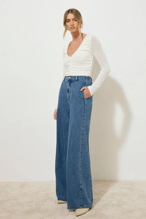 Mon Renn Nomada Denim Pants - Mid Indigo