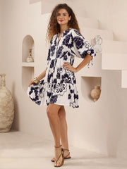 Iris the Maxi Julietta Baby Doll Dress - Navy