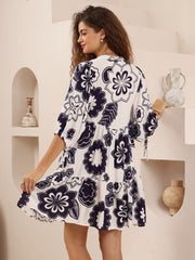 Iris the Maxi Julietta Baby Doll Dress - Navy
