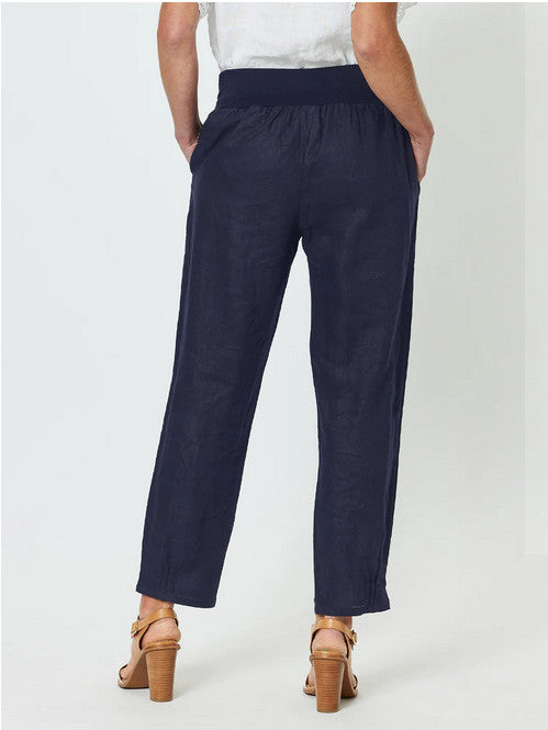 Gordon Smith Sarah Linen Pants - Navy