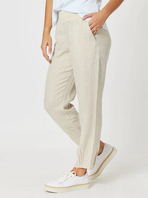 Gordon Smith Sarah Linen Pants - Natural