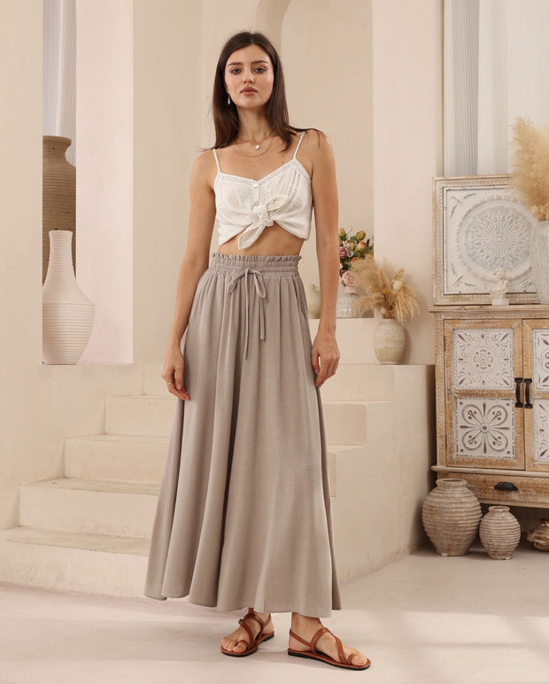 Palazzo Pants - Latte