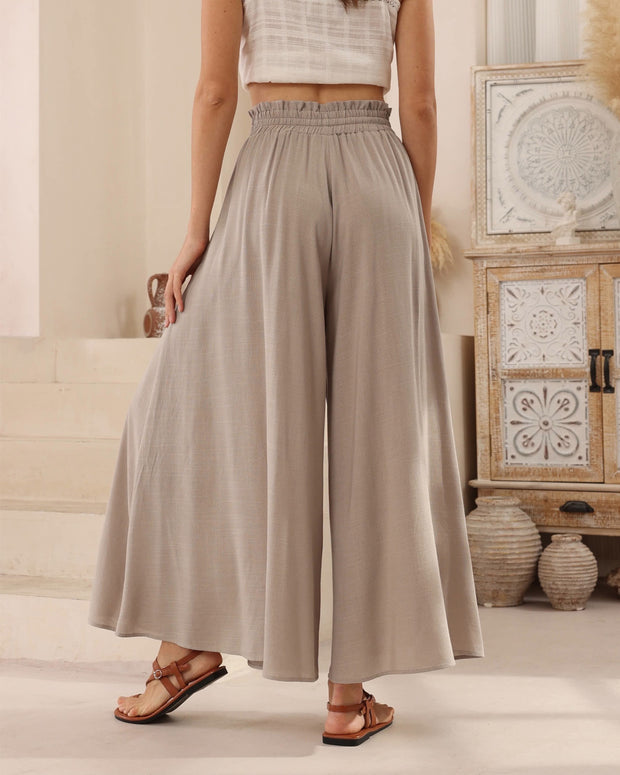 Palazzo Pants - Latte