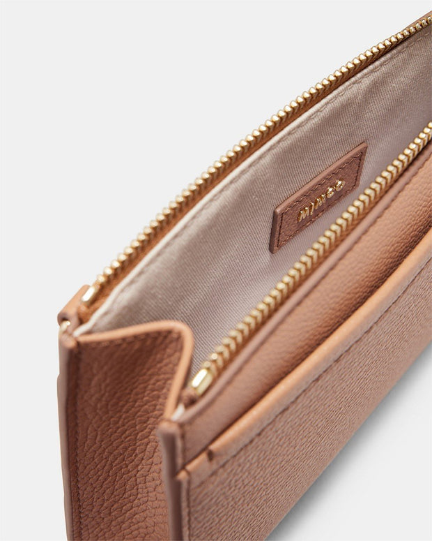 Mimco Natalie Gusset Pouch -Fawn