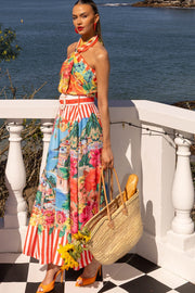 Mia Milano Positano Maxi Skirt - Red