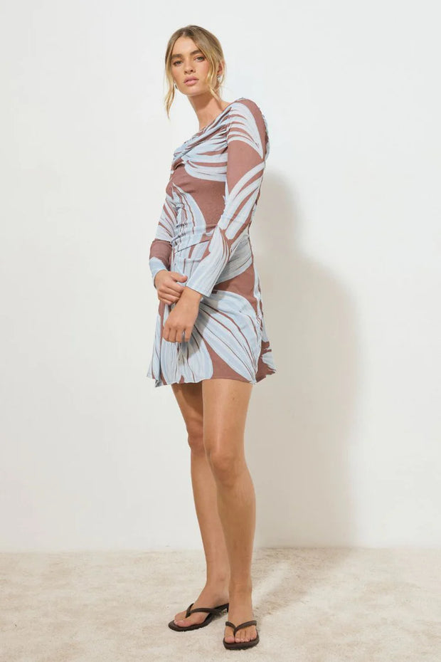Mon Renn Heirloom Floral Mini Dress