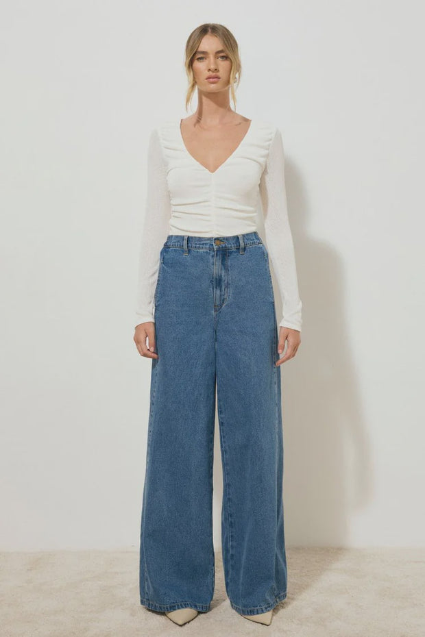 Mon Renn Nomada Denim Pants - Mid Indigo