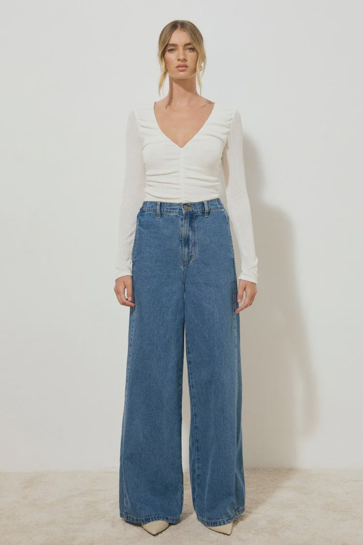 Mon Renn Nomada Denim Pants - Mid Indigo