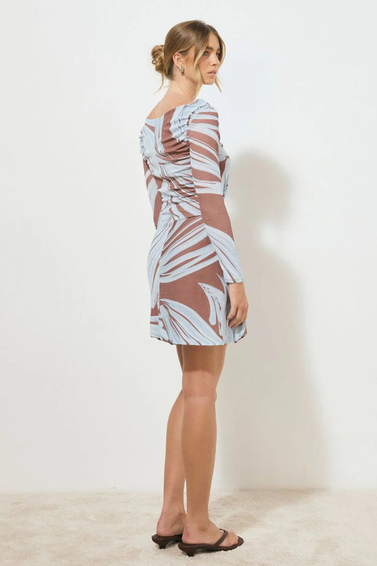 Mon Renn Heirloom Floral Mini Dress