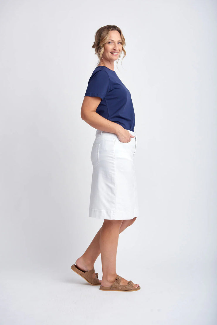Knee Length Skirt - Pale Pink