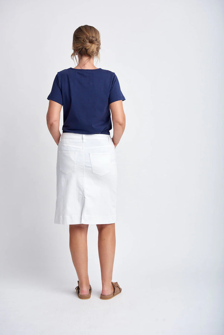 Knee Length Skirt - Pale Pink