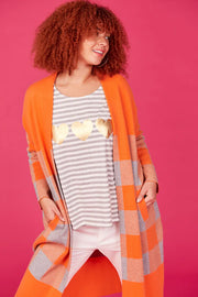 Mala Cloud Heart Grey Stripe Tshirt Haven