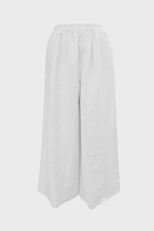 Soul Sparrow Linen Pants White