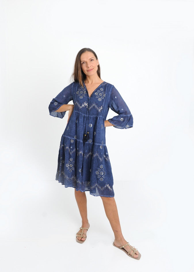 Alexander-Santorini-SEYCHELLE-BLUE-DRESS