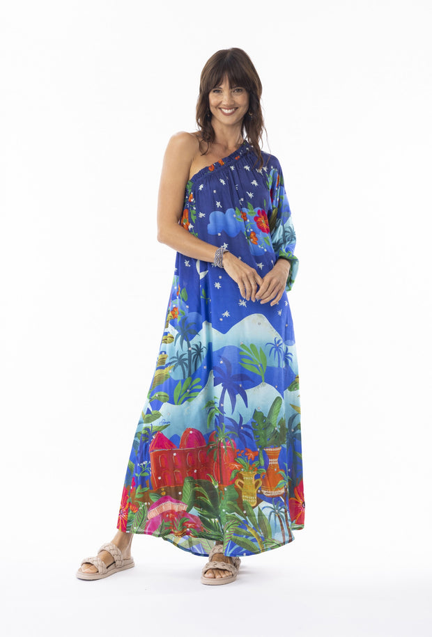 Escape Arabian Nights One Shoulder Dress