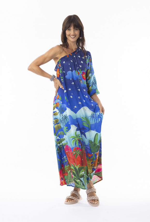 Escape Arabian Nights One Shoulder Dress