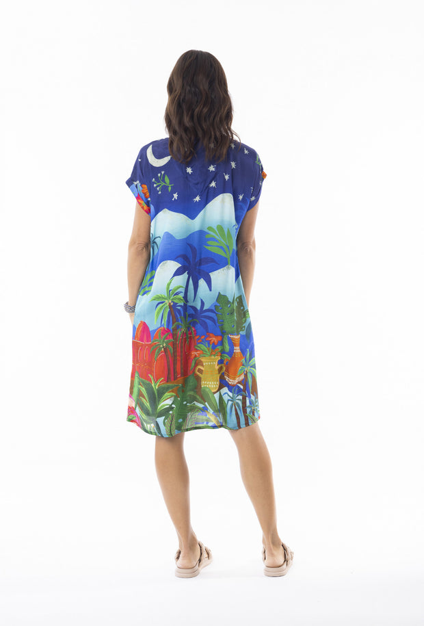 Escape Arabian Short Sleeve Dress