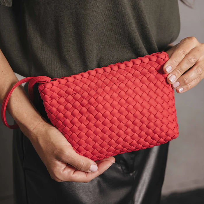 Aria Clutch/Crossbody Bag - Red