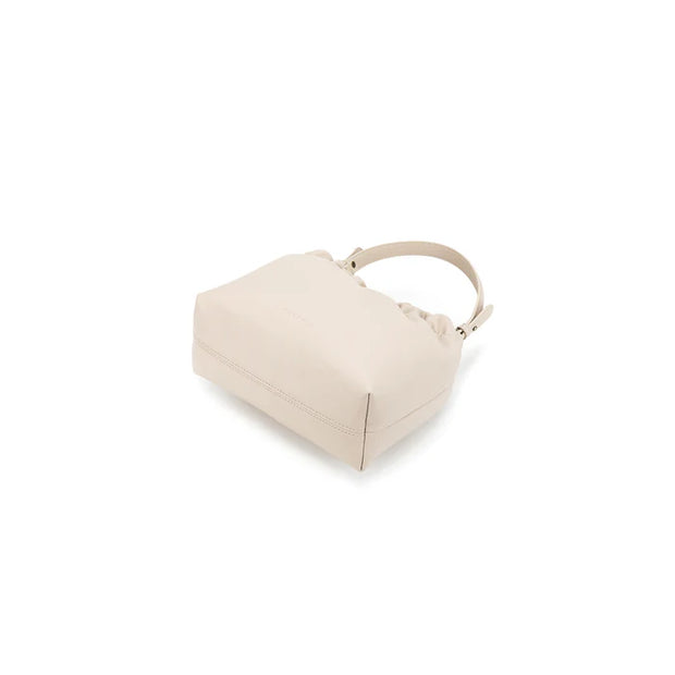 Catalina Bamboo Handle Crossbody Bag - Oatmeal