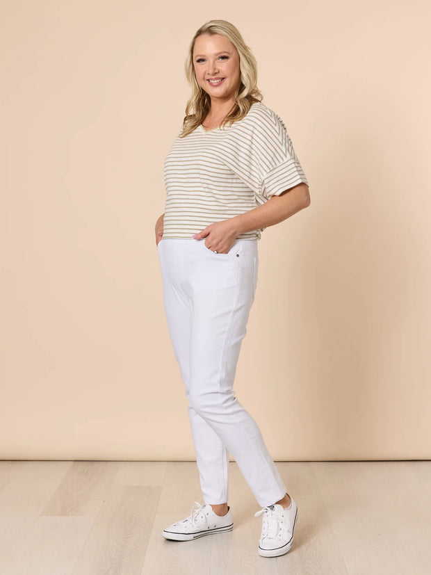 Threadz Chicago Jeans - White