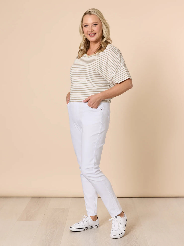 Threadz Chicago Jeans - White