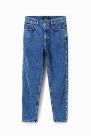 Desigual Denim Rhinestone Mom Jeans