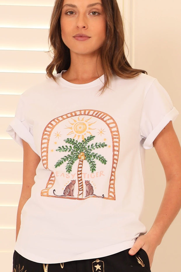 Tiger Tee - White