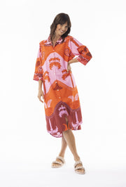 Escape-Celeste-Orange-Dress-Shirt