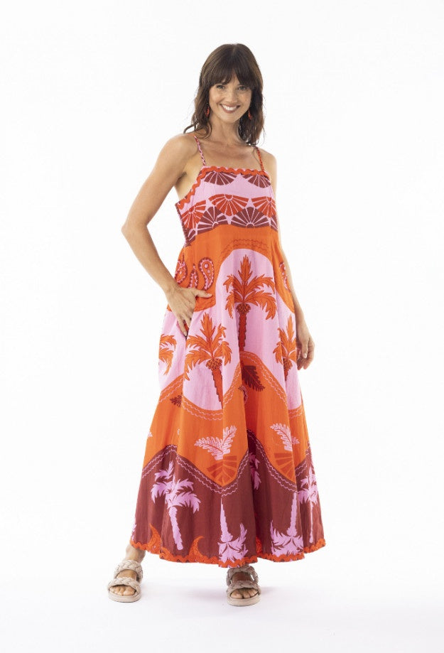 Escape-Celeste-Orange-Dress-Strappy