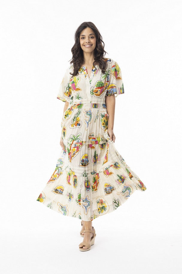 Escape-Guatemala-Dress-Maxi-Elastic-Waist