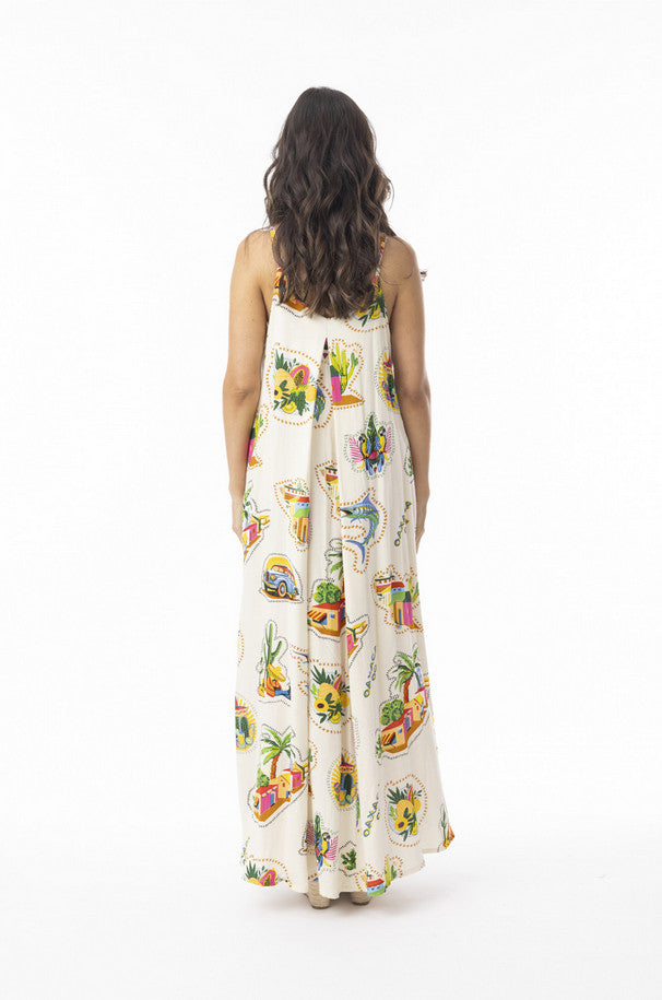 Guatemala Strappy Dress - Print