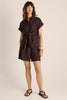 Fate & Becker Bronte Embroidered Shirt - Chocolate