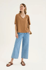 Glass Tee - Nutmeg