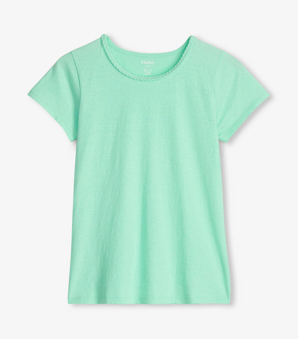 Analyzing image  Hatley-Braided-Neck-Tee-Ice-Green