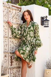 Joli Dreams Short Dress - Verte