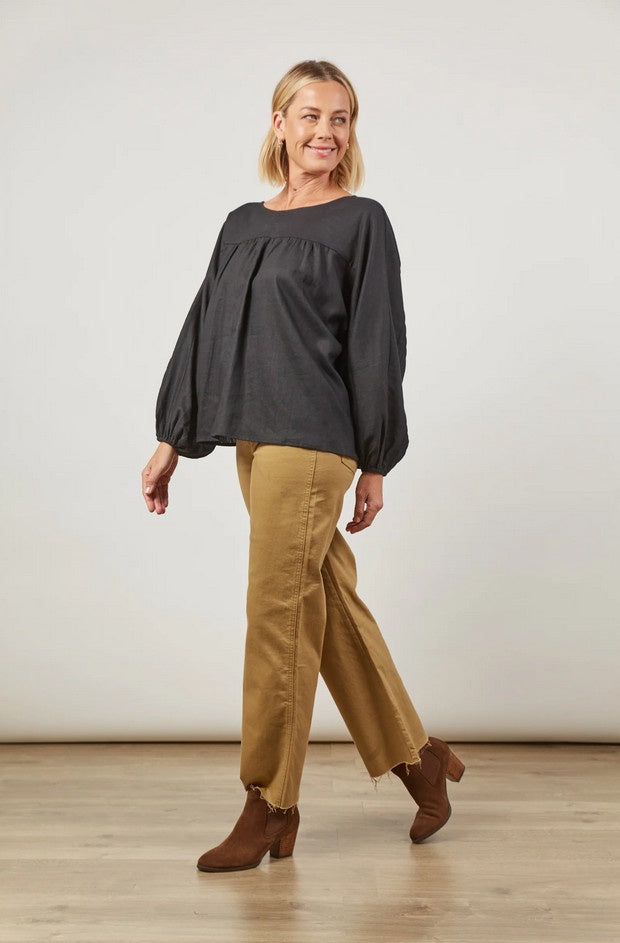 Isle-of-Mine-Panorama-Tuck-Blouse-Onyx