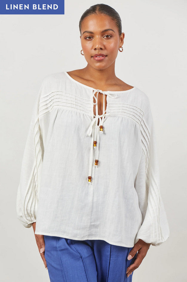 Isle-of-Mine-Panorama-Tuck-Blouse-Dove