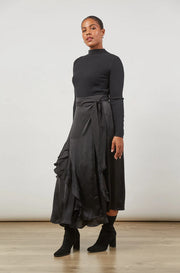 Isle of Mine Romance Wrap Skirt Onyx