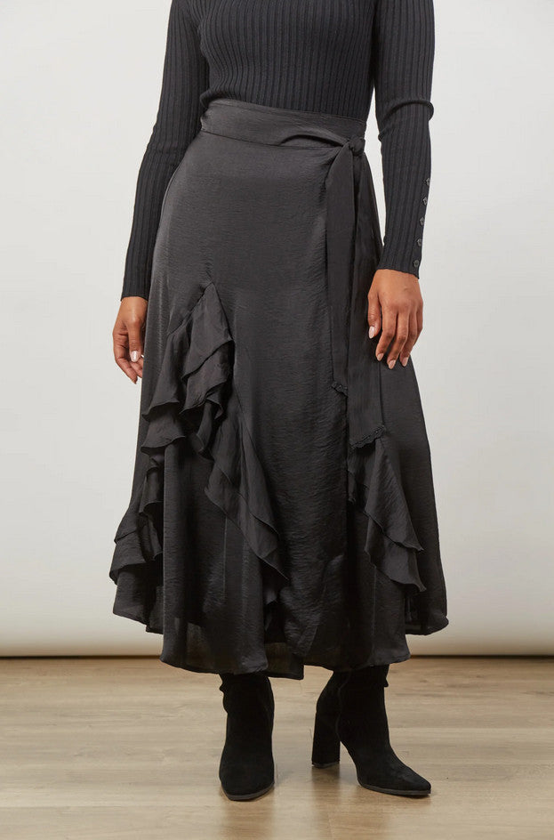 Isle of Mine Romance Wrap Skirt Onyx