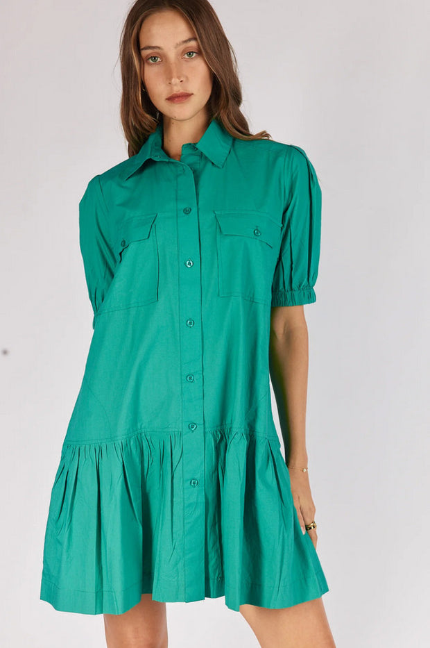 Itami Giverny Dress Green
