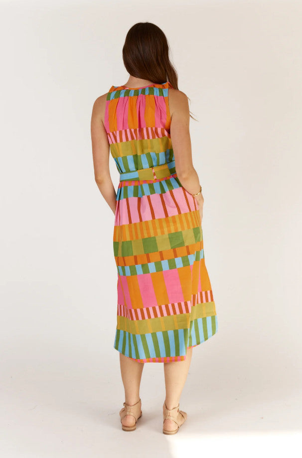 Cannes Sleeveless Dress - Multi