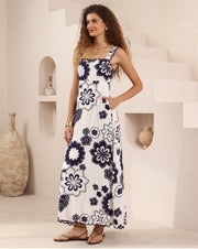 Julietta Sun Dress - Navy
