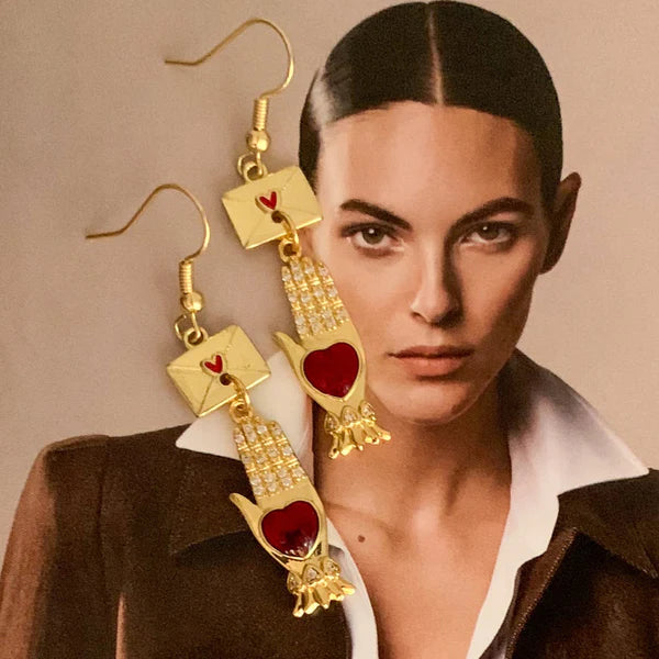 Ghost and Lola Love Letter Earrings