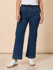 Thread Maddy Wide leg Pants - Dark Denim