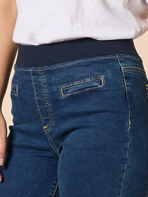 Thread Maddy Wide leg Pants - Dark Denim