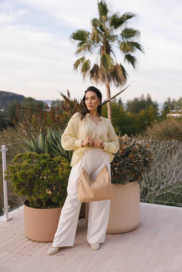 Black Caviar Designs Madelaine 3 Piece Hobo Bag - Sand