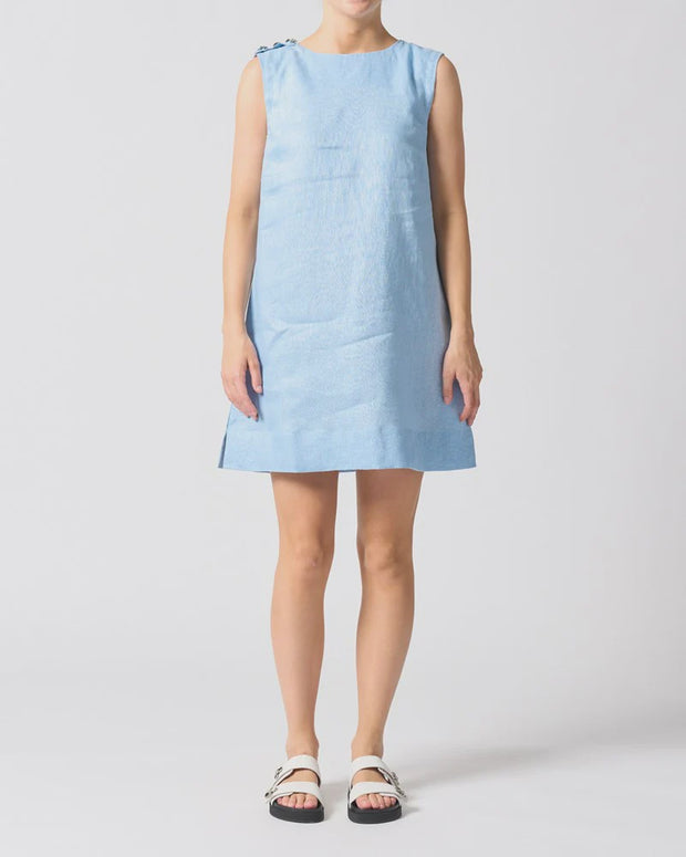 Walnut Melbourne Malta Mini Dress - Sky Blue