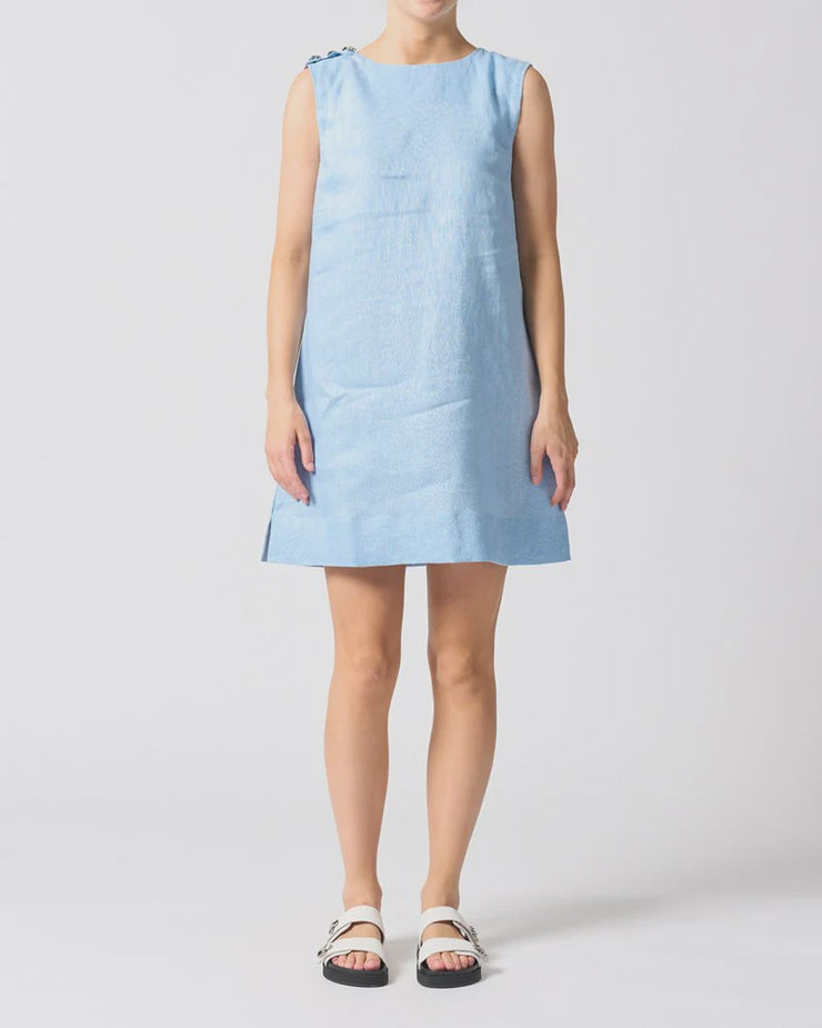 Walnut Melbourne Malta Mini Dress - Sky Blue